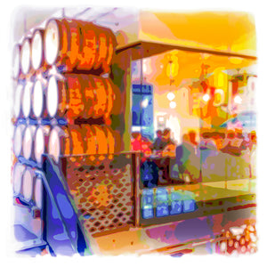Barrels of Boulevard at the Brewery