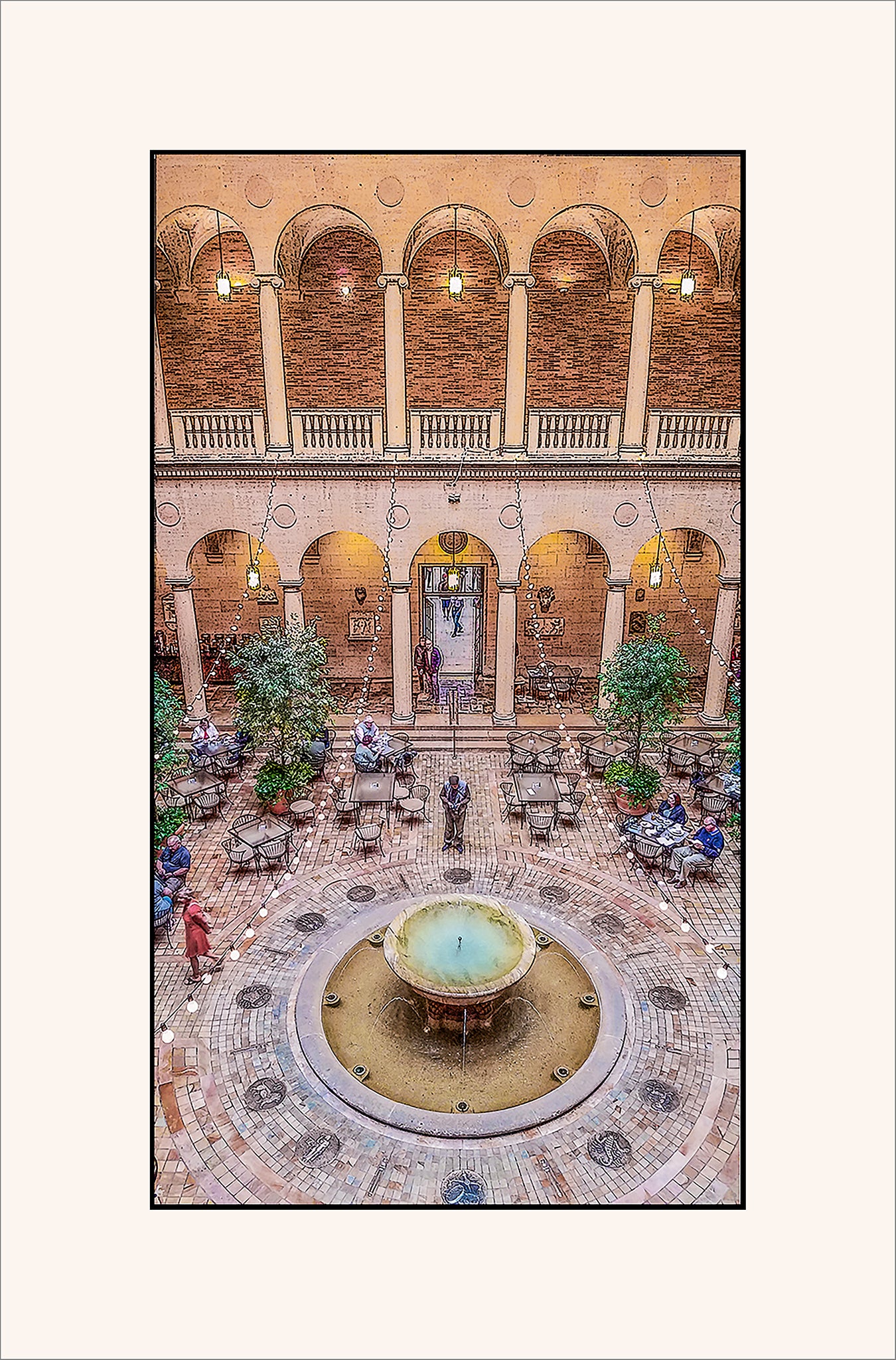 Kansas City Plaza Fountain Geese Impression Art – Julie Flanagan