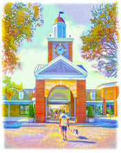 Load image into Gallery viewer, Prairie Village Clock Tower, Summer