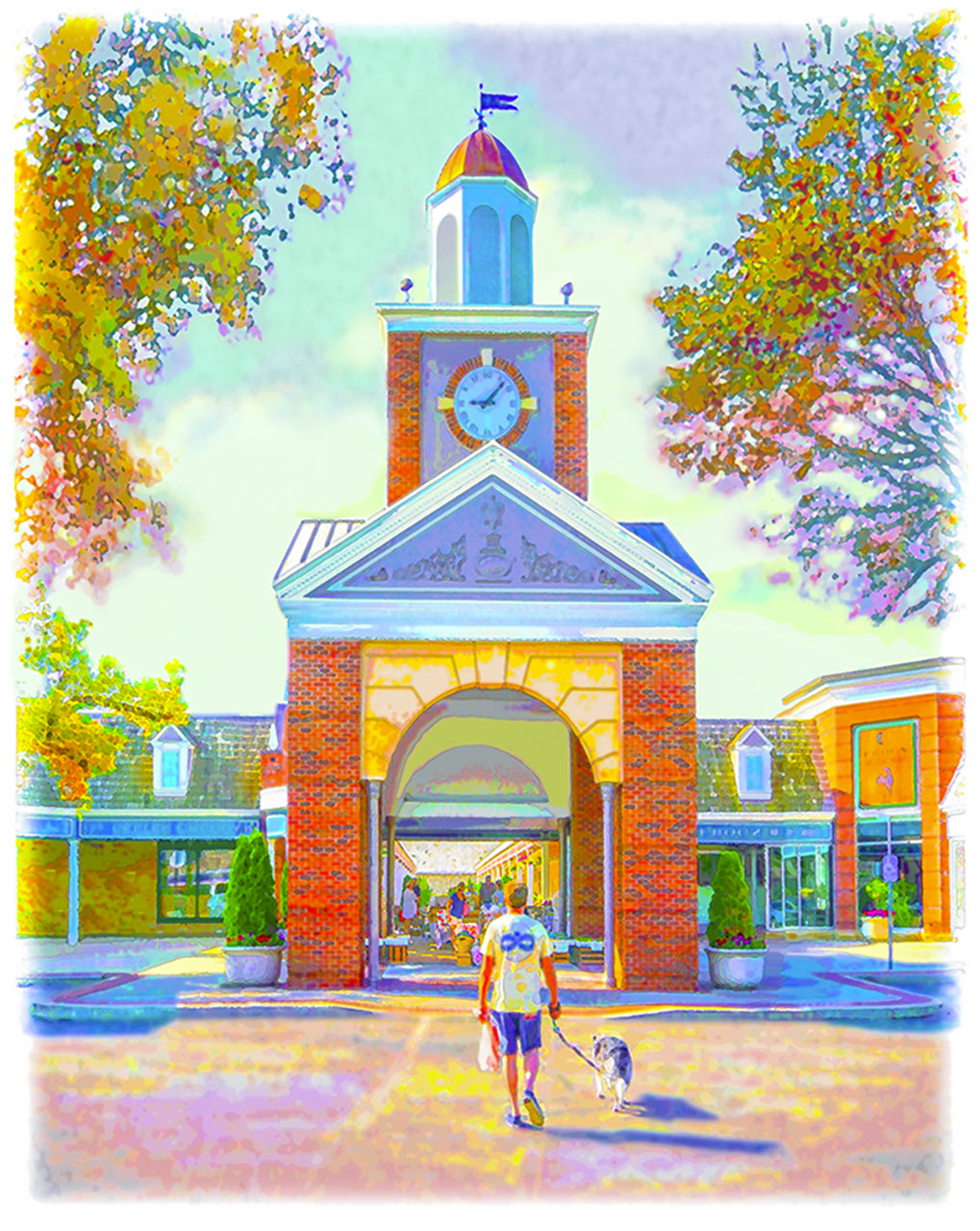 Prairie Village Clock Tower, Summer